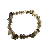 Gemstone Elasticated Chip Bracelet In Smokey Quartz.   SPR16165BR 