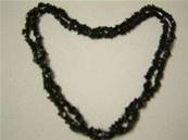 BLUE GOLDSTONE CHIP NECKLACE. 36". 30g. BGOLDCHIP36