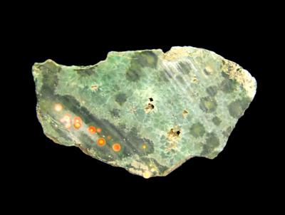 ORBICULAR JASPER SLICE SPECIMEN.   SP10993