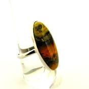 BUMBLE BEE JASPER 925 SILVER RING.   SP11659RNG