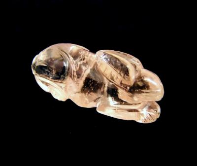 CARVING OF A RABBIT IN QUARTZ.   SP11981POL