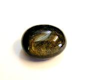 SILVER SHEEN OBSIDIAN POLISHED PEBBLE SPECIMEN.   SP12605POL