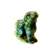 CARVING OF A HARE IN LABRADORITE.   SP13917POL