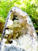 UNUSUAL AMETHYST WITH CALCITE CAVE SPECIMEN.   SP14157SLF