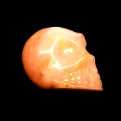 SKULL CARVING IN ROSE QUARTZ.   SP14207POL