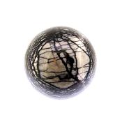 GEMSTONE SPHERE IN SPIDER'S WEB JASPER.   SP14317SHF