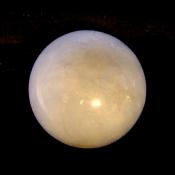 GEMSTONE SPHERE IN ANGELITE.   SP15042POL