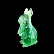 Carving of a Rabbit in Green Fluorite.   SP15472POL