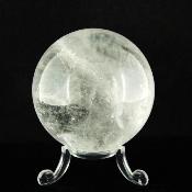 Gemstone Sphere in Cloudy Quartz.   SP15732POL