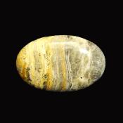 Bumble Bee Calcite Polished Oval Palm Stone.   SP16181POL  