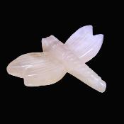 Carving Of A Dragonfly In Rose Quartz.   SP16676POL