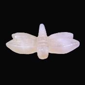 Carving Of A Dragonfly In Rose Quartz.   SP16676POL