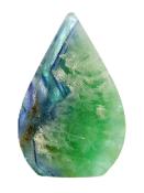 Snowflake Fluorite 'Flame' Carving.   SP16709POL