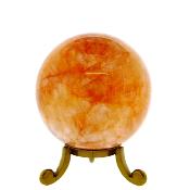 Gemstone Sphere In Fire Quartz.   SP16877POL
