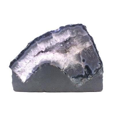 Amethyst With Agate Polished Face Cave Specimen.   SP17044CAV