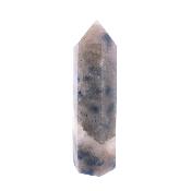 Gemstone Fully Polished And Faceted Point Specimen in Dumortierite with Quartz.   SP17057POL