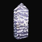 Zebra Fluorite Fully Polished Point/ Tower Specimen.   SP17122POL