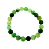 PLAIN POWER BEAD BRACELET IN GREEN AVENTURINE (NO TOGGLE).    SPR14224BR