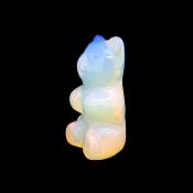 Teddy Bear Figure carved in Opalite.   SPR15356POL