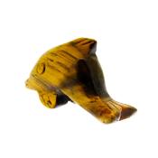 Dolphin Figure carved in Tigerseye.   SPR15364POL