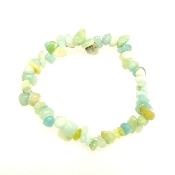 ELASTICATED CHINESE AMAZONITE CLUSTER CHIP BRACELET.   SPR16157BR