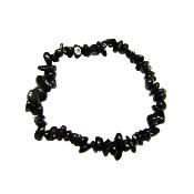 Gemstone Elasticated Chip Bracelet In Black Tourmaline.   SPR16170BR