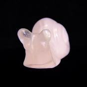 Gemstone Carving Of A Snail In Rose Quartz.   SPR16803POL
