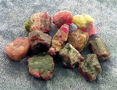 RED TOURMALINE CRYSTAL SPECIMENS. SPR4447
