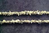 HOWLITE GEM CHIP NECKLACE. 24" LONG. 20g. SPR871