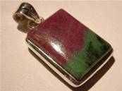 RUBY IN ZOISITE PENDANT 16G 4CM PENMAR4