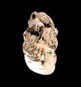 CARVING OF THE HINDU GOD GANESH IN QUARTZ.   SP11515POL