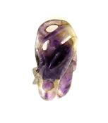 Carving Of A Flower Bud In Amethyst.   SP12320POL