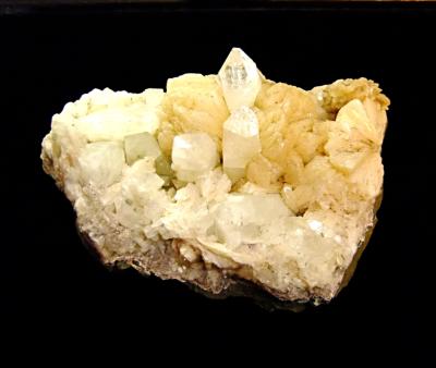 APOPHYLLITE WITH STILBITE ON MATRIX SPECIMEN.   SP13356SLF