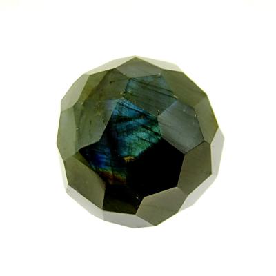 FACETED LABRADORITE GEMSTONE SPHERE.   SP13778POL