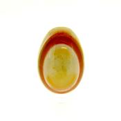 GEMSTONE EGG IN BANDED RED AGATE.   SP14177POL