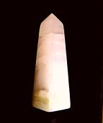 GEMSTONE OBELISK IN MANGANO CALCITE.   SP14327POL