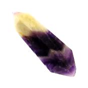 CHEVRON AMETHYST DOUBLE TERMINATED POLISHED POINT SPECIMEN.   SP14435POL