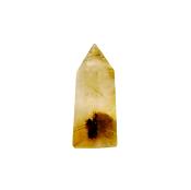 GOLDEN RUTILATED SMOKEY QUARTZ MINI POINT SPECIMEN.    SP14627POL