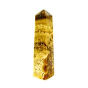 GEMSTONE OBELISK IN BANDED ARAGONITE.   SP15003POL