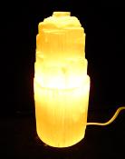 Selenite (Satin Spar) Mountain Electric Lamp.   SPR15126