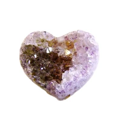 Amethyst Druze Heart Featuring Polished Edge and Rear Face.   SP16479POL