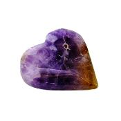 Fully Polished Gemstone Heart In Chevron Amethyst.   SP16520POL