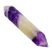 Chevron Amethyst Double Terminated And Faceted Healing Point/ Wand.   SP16548POL