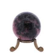 Gemstone Sphere in Rhodonite.   SP16993POL