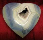 LARGE AGATE GEODE HEART. SP3333SHLF