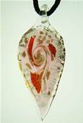 MURANO GLASS LEAF PENDANT. SP3446MUR