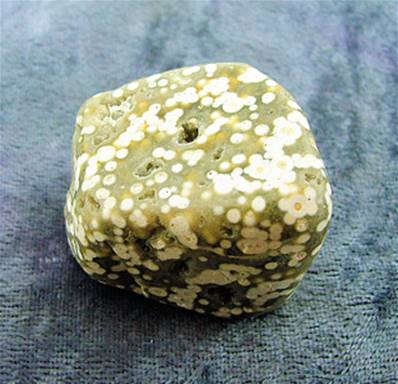 ORBICULAR JASPER POLISHED PEBBLE SPECIMEN (MADAGASCAR). SP6493POL