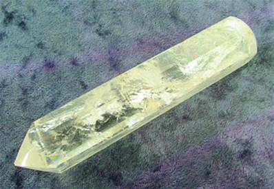 QUARTZ FACETED HEALING WAND. SP6706POL