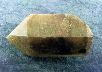 POLISHED RUTILATED SMOKEY QUARTZ POINT SPECIMEN. SP6787POL
