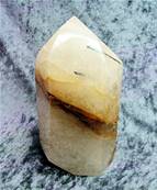 GOLDEN HEALER POLISHED QUARTZ POINT SPECIMEN. SP7630POL